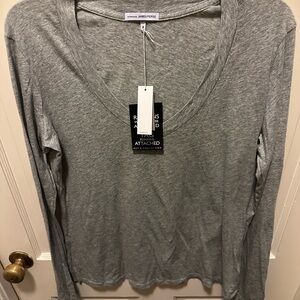 JAMES PERSE standard long sleeve V neck tee. New With Tags